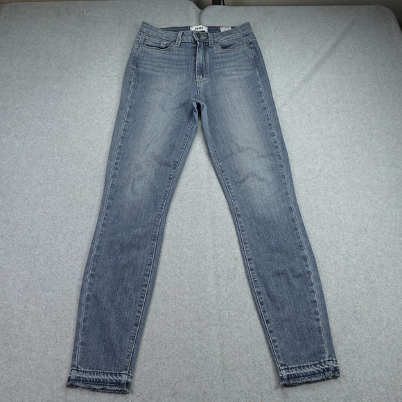 PAIGE Denim - Paige Jeans Womens 27 Blue Margot Ankle High Rise Skinny Ellington Raw Hem